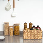 Woven Storage Basket Gray Khaki | Kelmera