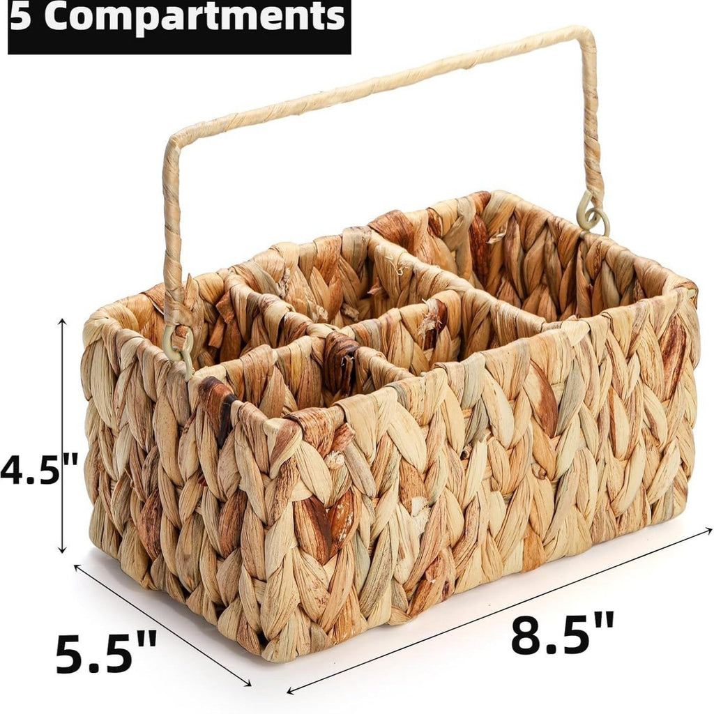 Woven Storage Basket Gray Khaki | Kelmera