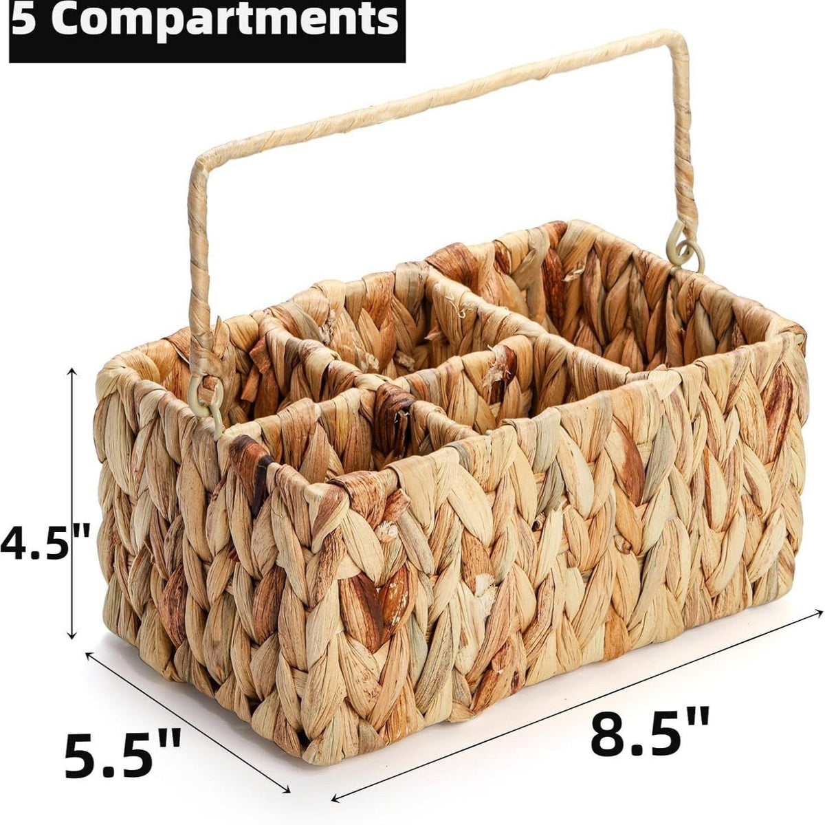 Woven Storage Basket Gray Khaki | Kelmera