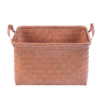 Woven Storage Basket Gray Red | Kelmera