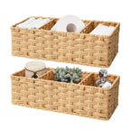 Woven Storage Basket Set Brown Gray | Kelmera
