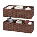 Woven Storage Basket Set Brown Gray | Kelmera