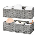 Woven Storage Basket Set Brown Gray | Kelmera