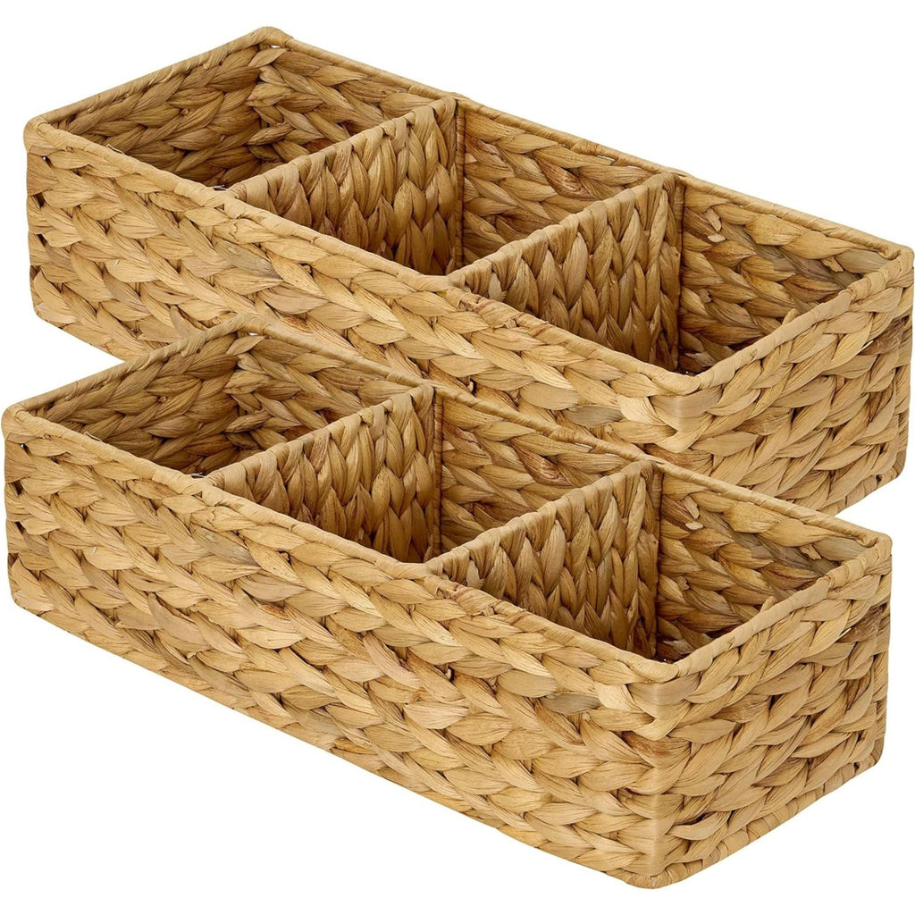 Woven Storage Basket Set Brown Gray | Kelmera