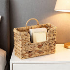 Woven Storage Basket with Handles 11.81 × 4.33 × 7.87 Inch | Kelmera