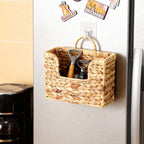 Woven Storage Basket with Handles 11.81 × 4.33 × 7.87 Inch | Kelmera