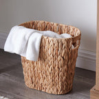Woven Storage Basket with Handles Brown Beige | Kelmera
