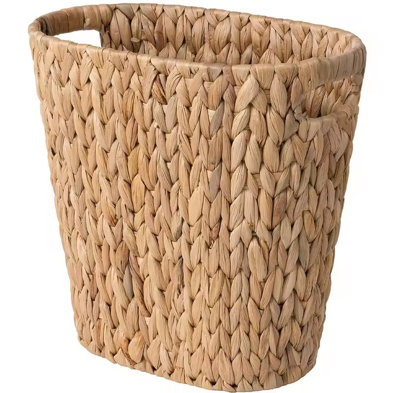 Woven Storage Basket with Handles Brown Beige | Kelmera