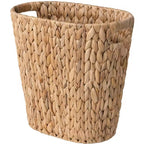 Woven Storage Basket with Handles Brown Beige | Kelmera