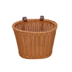 Woven Storage Basket with Leather Straps | Kelmera