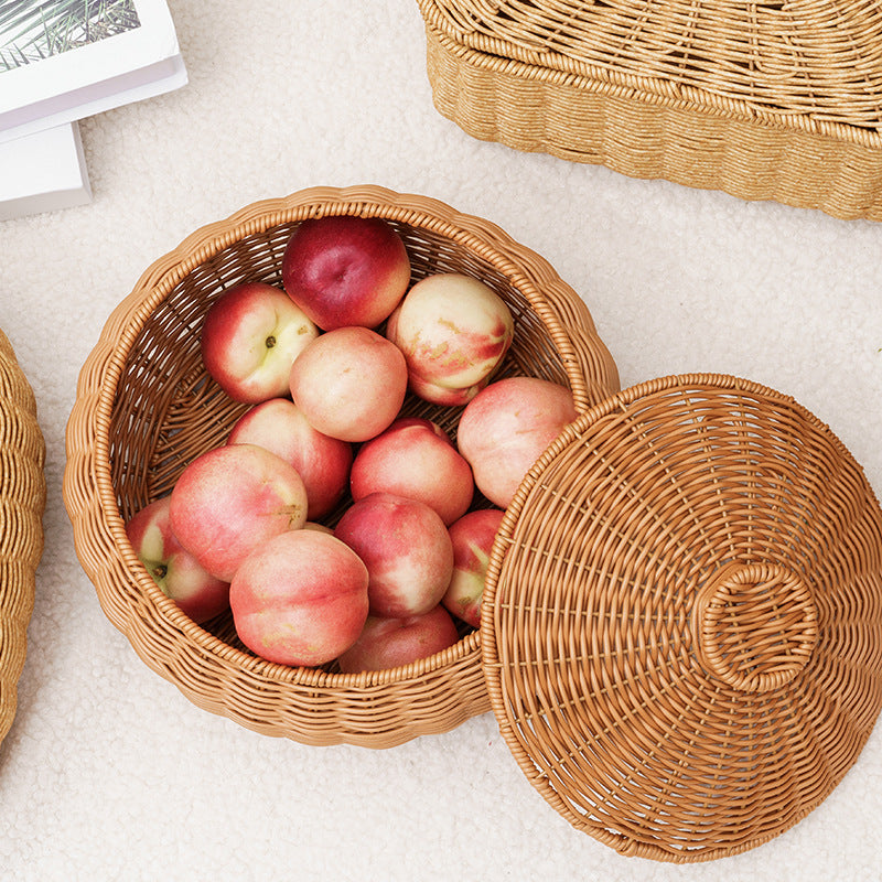 Woven Storage Container with Lid | Kelmera