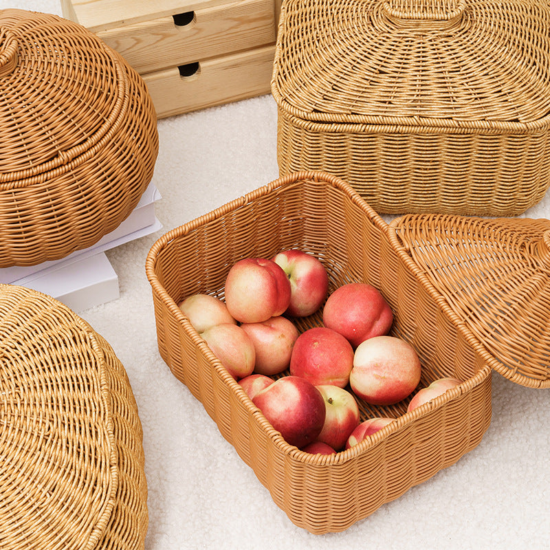 Woven Storage Container with Lid | Kelmera