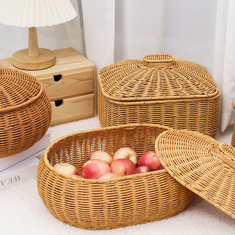Woven Storage Container with Lid | Kelmera