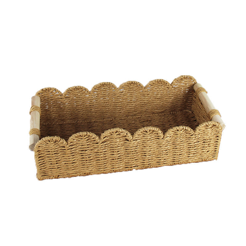 Woven Storage Organizer Basket 14.17 × 3.94 × 5.91 Inch | Kelmera