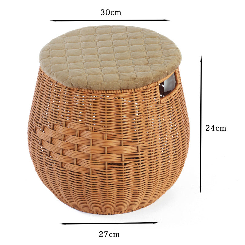 Woven Storage Ottoman | Kelmera