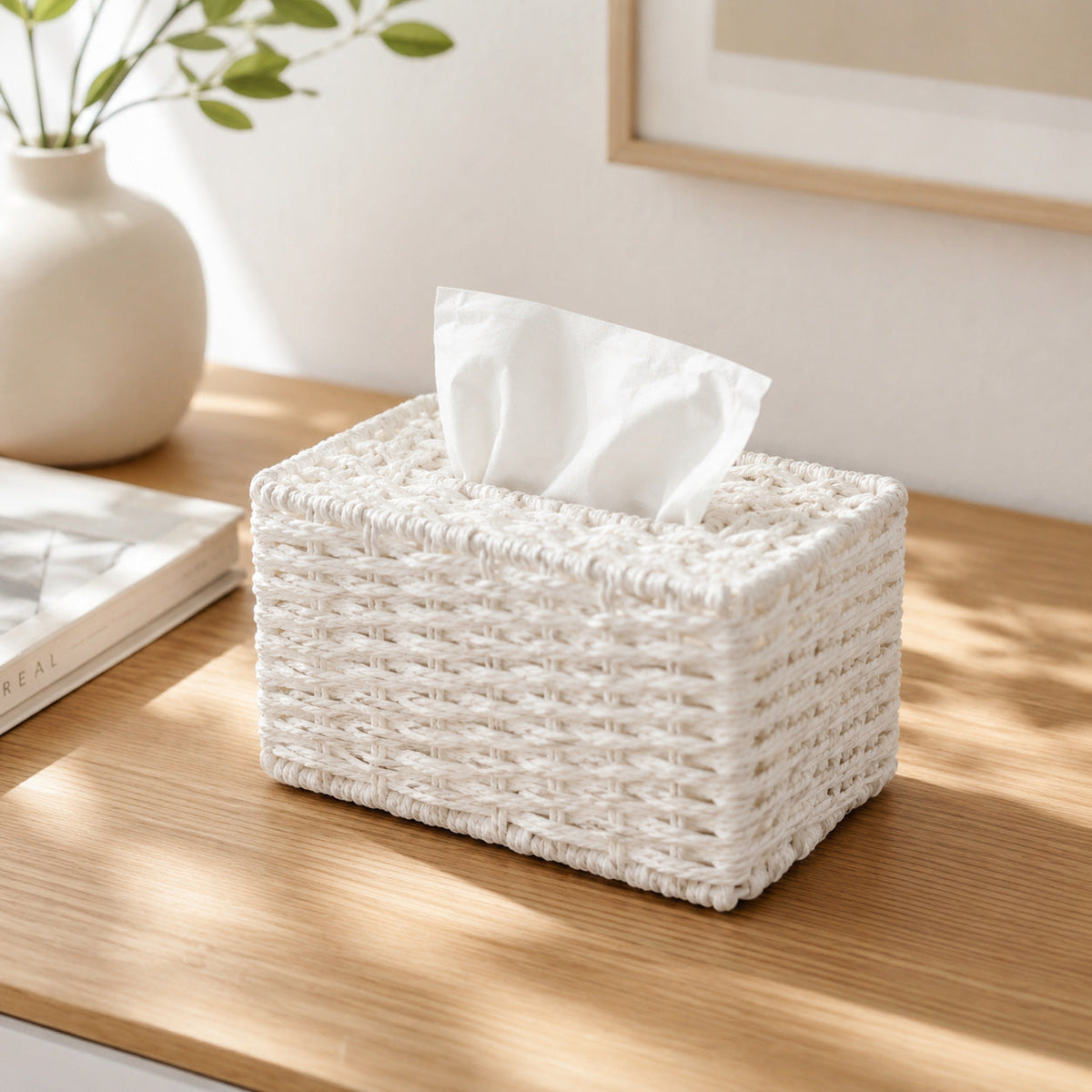 Woven Tissue Box Cover | Kelmera