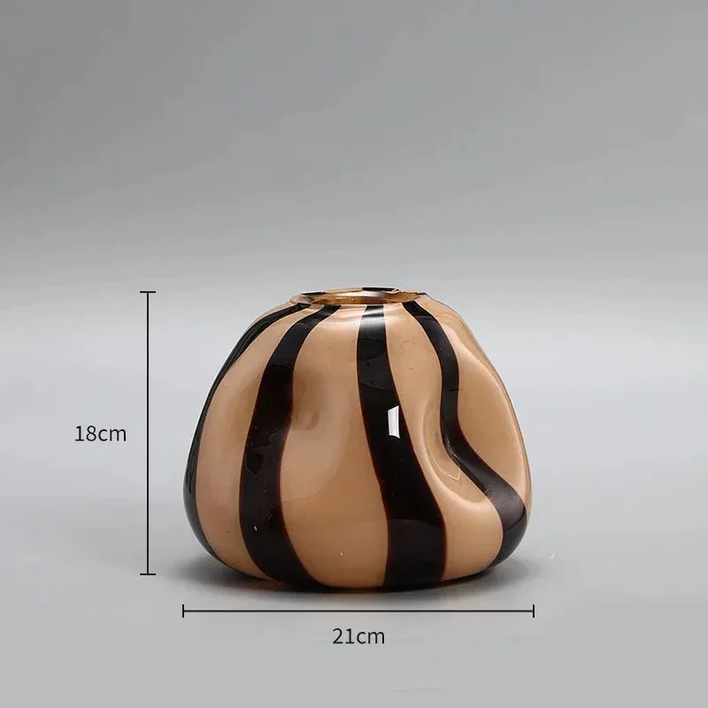 Zelndirra Glass Pumpkin Vase