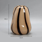 Zelndirra Glass Pumpkin Vase