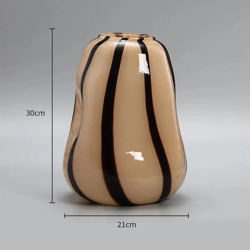 Zelndirra Glass Pumpkin Vase