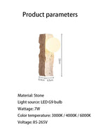 Zelstara Travertine Wall Lamp