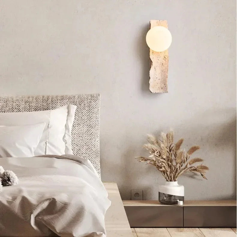 Zelstara Travertine Wall Lamp