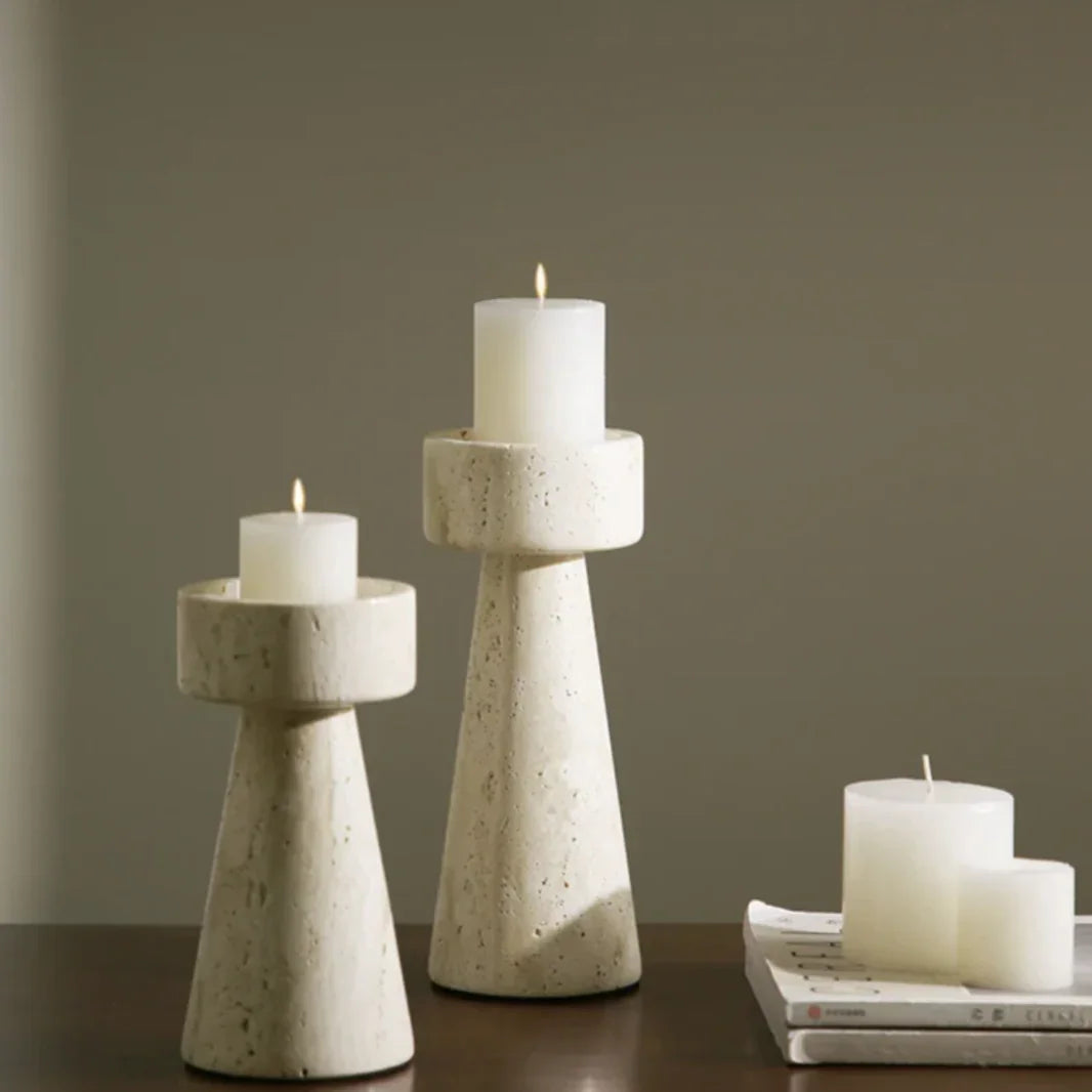 Zorsia Stone Candle Holder