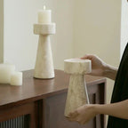 Zorsia Stone Candle Holder